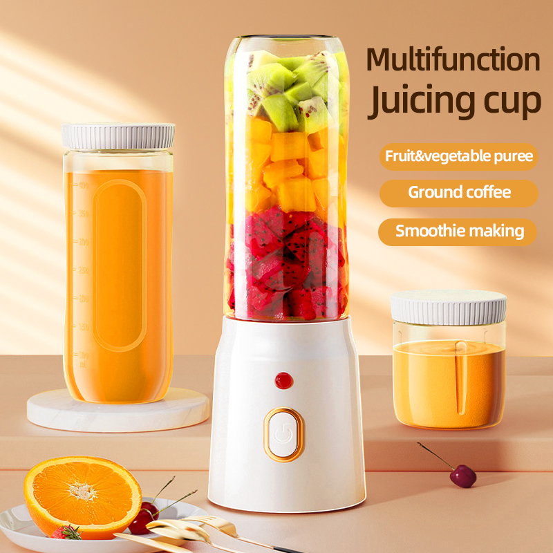 خلاط محمول بسعة 450 مل، مزود ب - مراجعة Portable Blender Usb Rechargeable وسعره