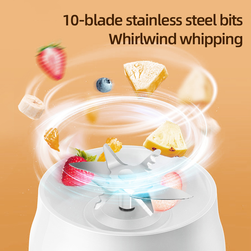خلاط محمول بسعة 450 مل، مزود ب - مراجعة Portable Blender Usb Rechargeable وسعره