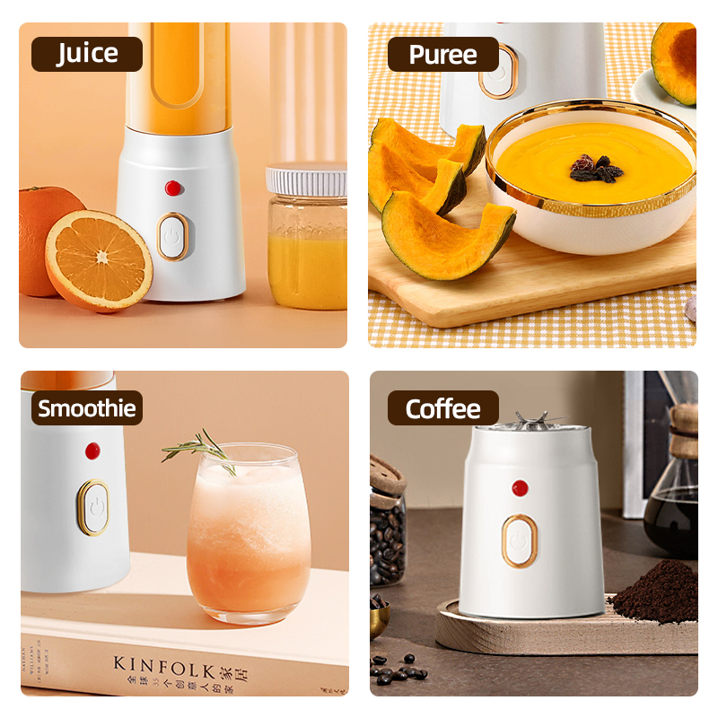 خلاط محمول بسعة 450 مل، مزود ب - مراجعة Portable Blender Usb Rechargeable وسعره