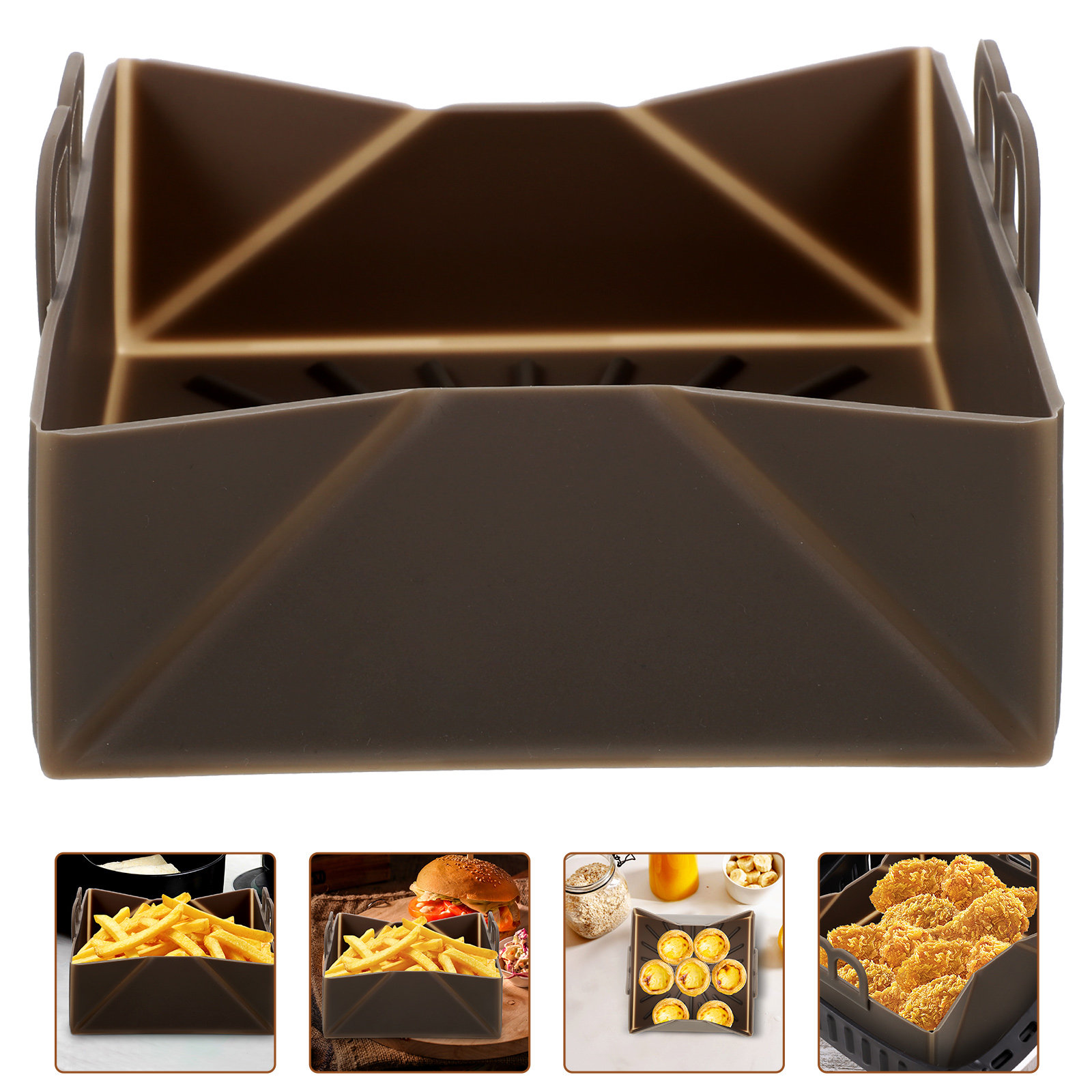 بطانة سيليكون قابلة لإعادة الا - مراجعة Air Fryer Silicone Pot Liner وسعره