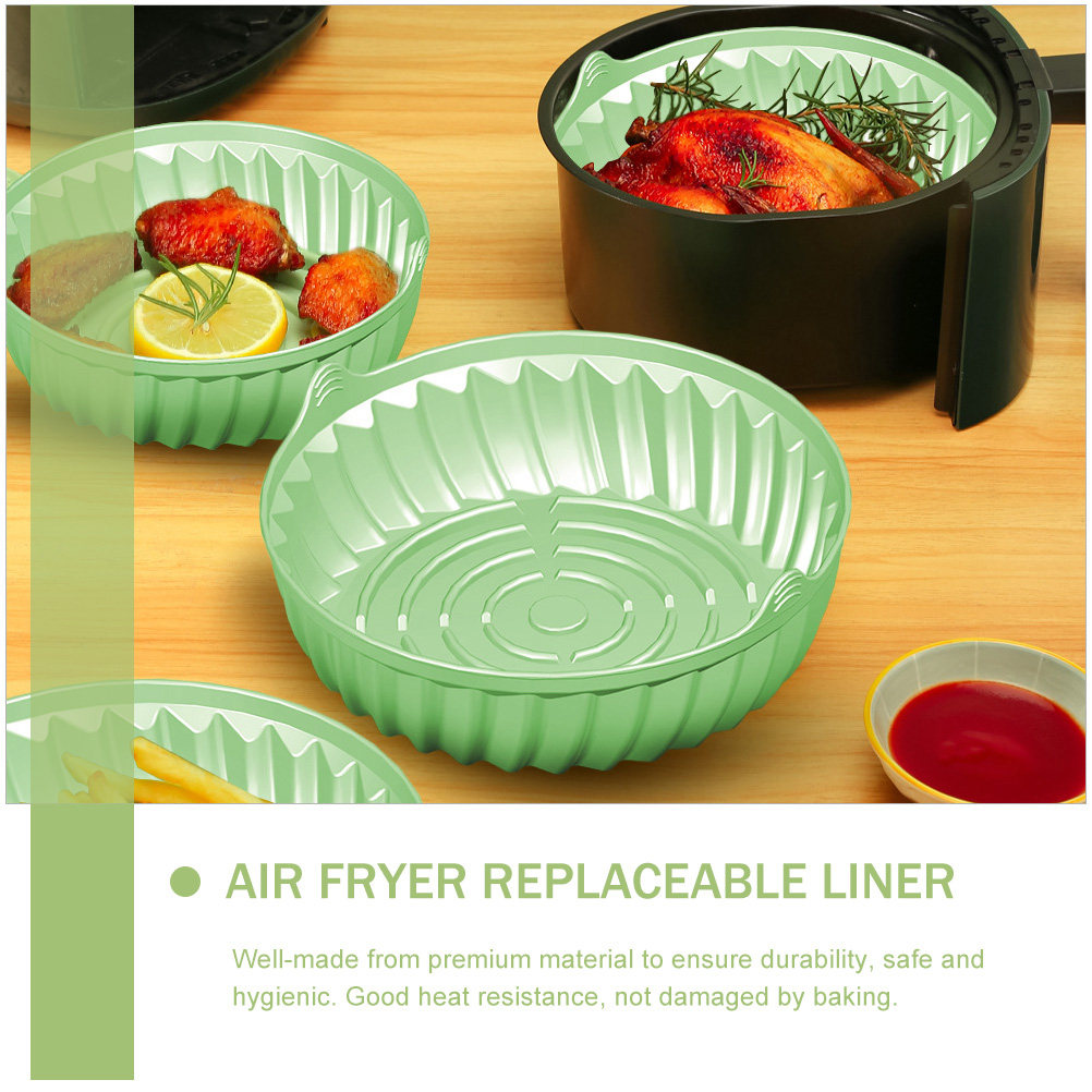 صينية خبز دائرية من السيليكون  - مراجعة Air Fryer Silicone Pot Liner وسعره