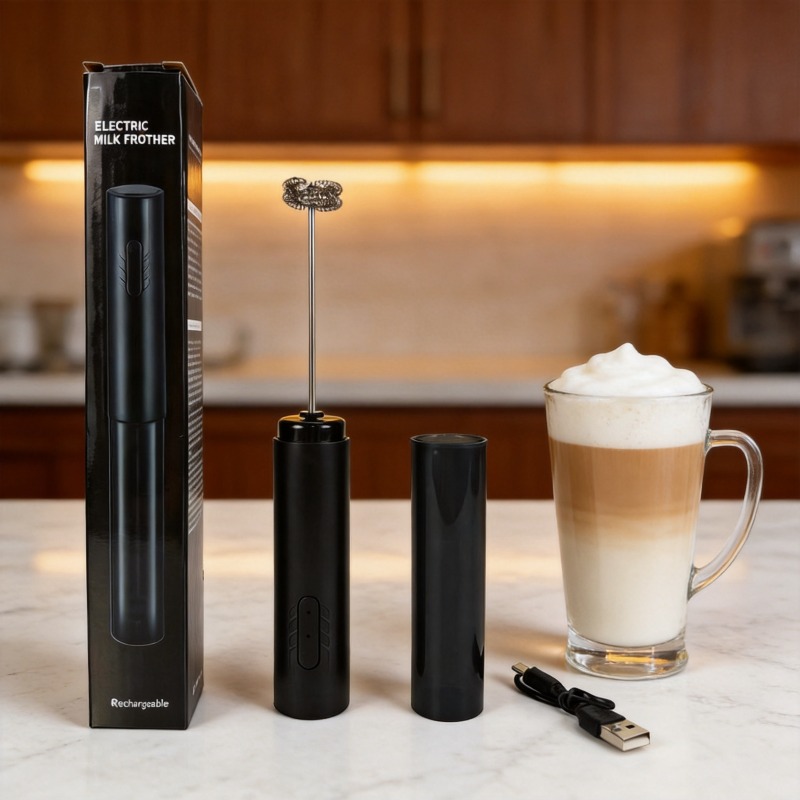 خلاط حليب كهربائي محمول، خفاقة - مراجعة Electric Milk Frother Handheld وسعره