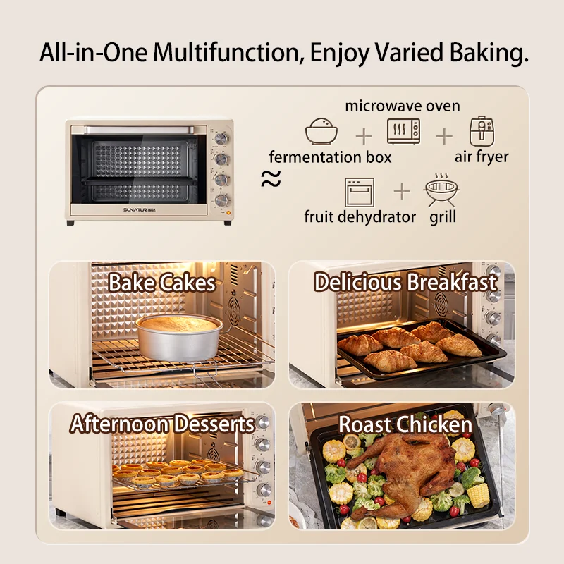 فرن تدوير الهواء الساخن SUNATU - مراجعة Small Appliances وسعره